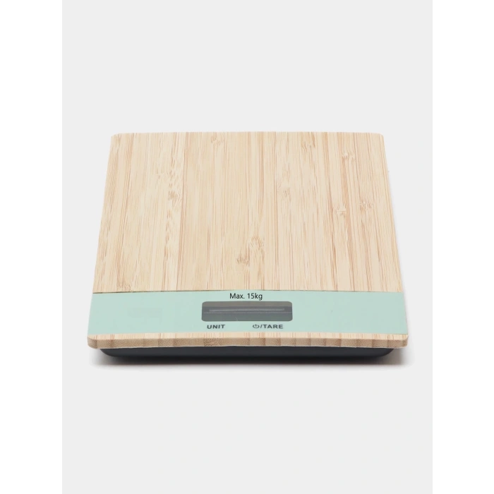 Ahşap Lüks Dijital Ekranlı 15 Kg 1 Gr Çok Şık Hassas Elektronik Mutfak Terazisi