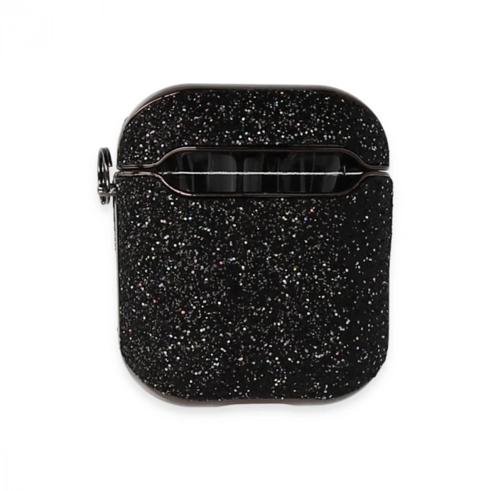 Airpods 2 (2.nesil) Spell Simli Kılıf - Siyah