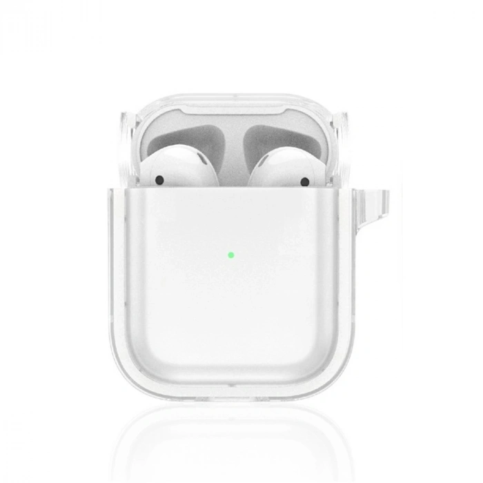 Airpods 4 (4.nesil) Shiny Şeffaf Kılıf - Beyaz
