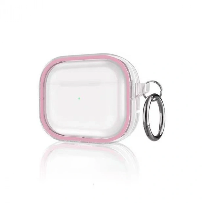Airpods Pro 2 (2.nesil) Shiny Şeffaf Kılıf - Pembe