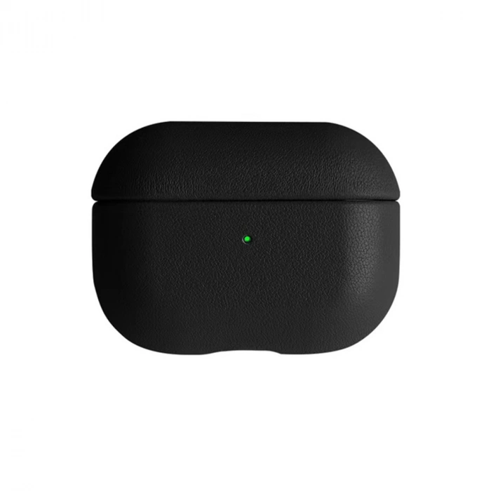 Apple Airpods 3 (3.nesil) 405 Deri Kılıf - Siyah