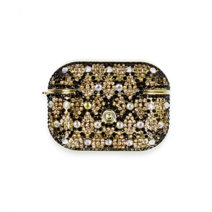 Apple Airpods Pro 2 (2.nesil) Klor Taşlı Kılıf - Desen 4