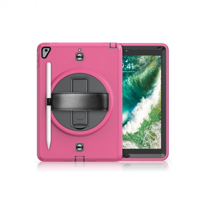 Apple İpad 5 Air 9.7 Kılıf Strap-c Otterbox Tablet Kapak - Pembe