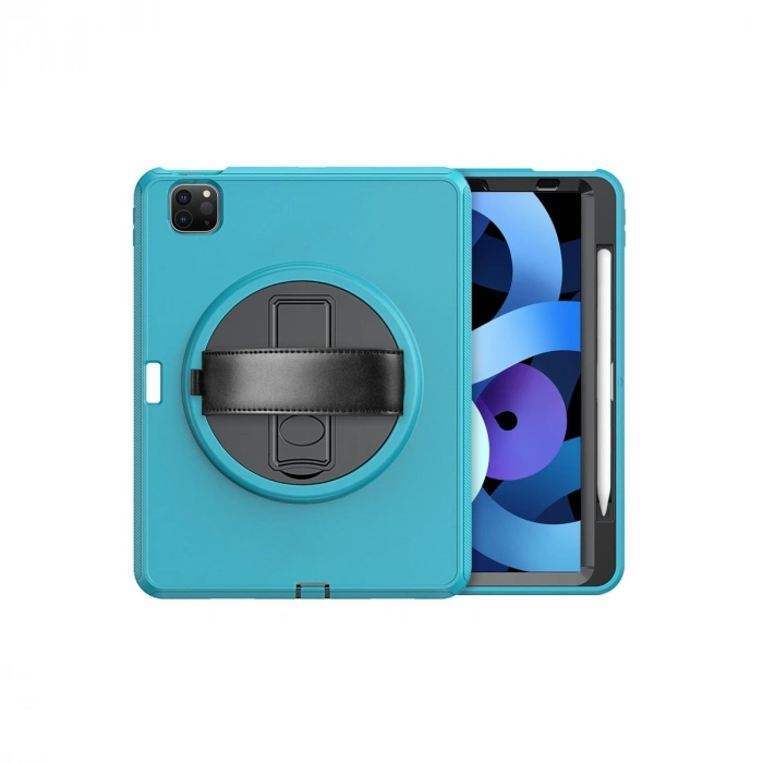 Apple İpad Pro 11 (2018) Kılıf Hand Strap Tablet Kılıfı - Turkuaz