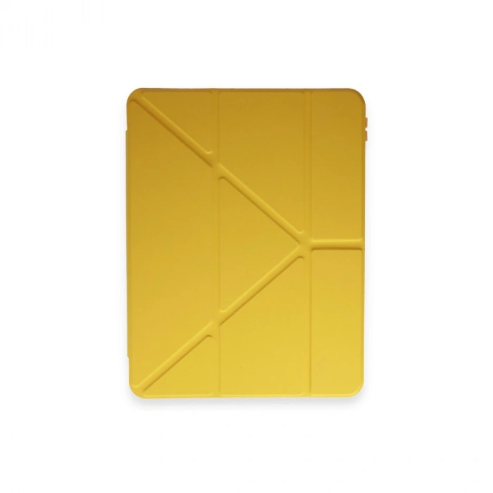 Apple İpad Pro 11 (2018) Kılıf Kalemlikli Mars Tablet Kılıfı - Açık Sarı