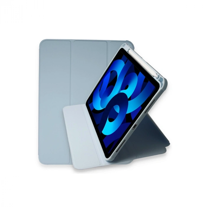 Apple İpad Pro 11 (2021) Kılıf Ling 360 Kalemlikli Tablet Kılıf - Mavi