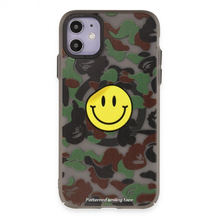 Apple İphone 11 Kılıf Apollo Magneticsafe Desenli Kapak - Apollo Siyah - 4