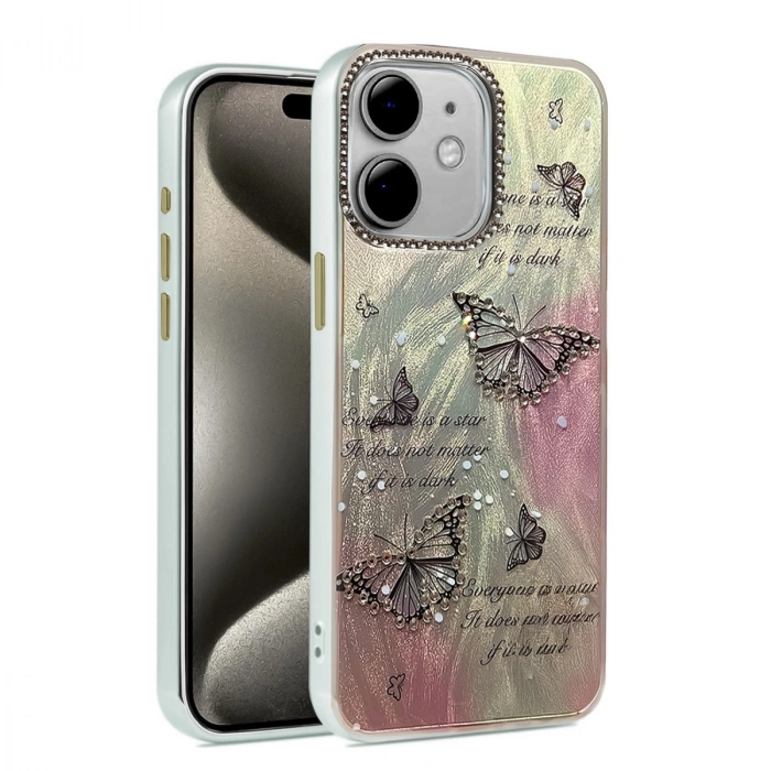 Apple İphone 11 Kılıf Blade Aynalı Desenli Kapak - Desen 6