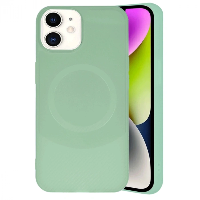 Apple İphone 11 Kılıf Maya Karbon Kapak - Su Yeşili