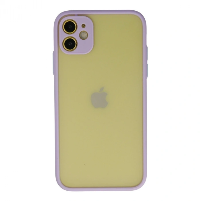 Apple İphone 11 Kılıf Montreal Silikon Kapak - Mor