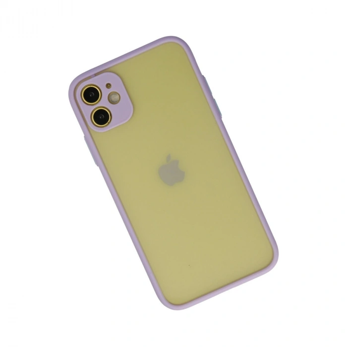Apple İphone 11 Kılıf Montreal Silikon Kapak - Mor