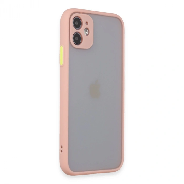 Apple İphone 11 Kılıf Montreal Silikon Kapak - Pembe