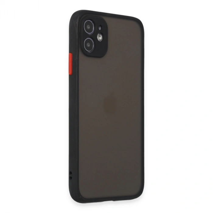 Apple İphone 11 Kılıf Montreal Silikon Kapak - Siyah
