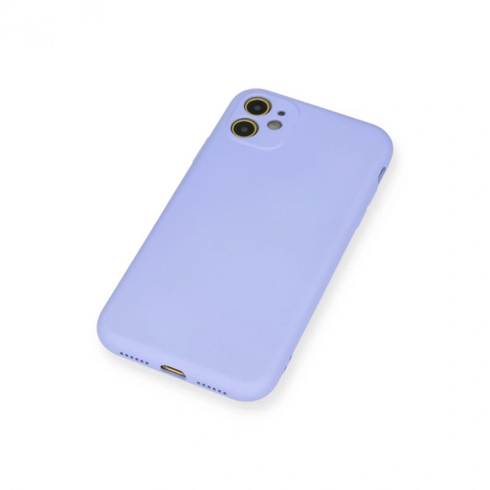 Apple İphone 11 Kılıf Nano İçi Kadife Silikon - Lila