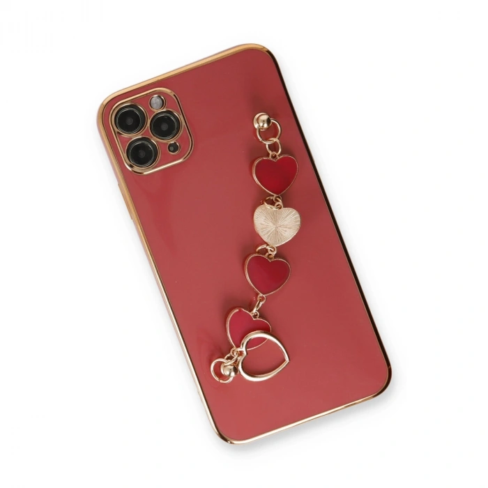 Apple İphone 11 Pro Kılıf Esila Silikon - Kırmızı