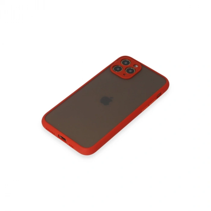 Apple İphone 11 Pro Kılıf Montreal Silikon Kapak - Kırmızı
