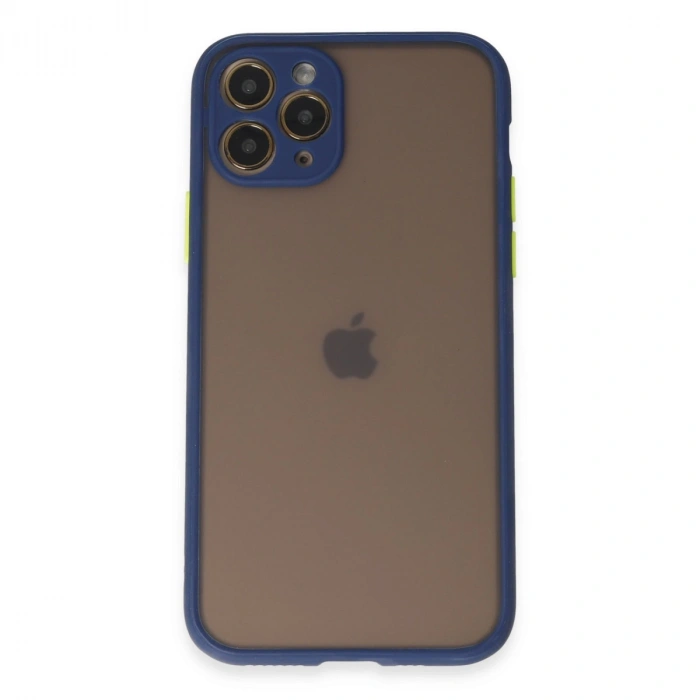 Apple İphone 11 Pro Kılıf Montreal Silikon Kapak - Lacivert