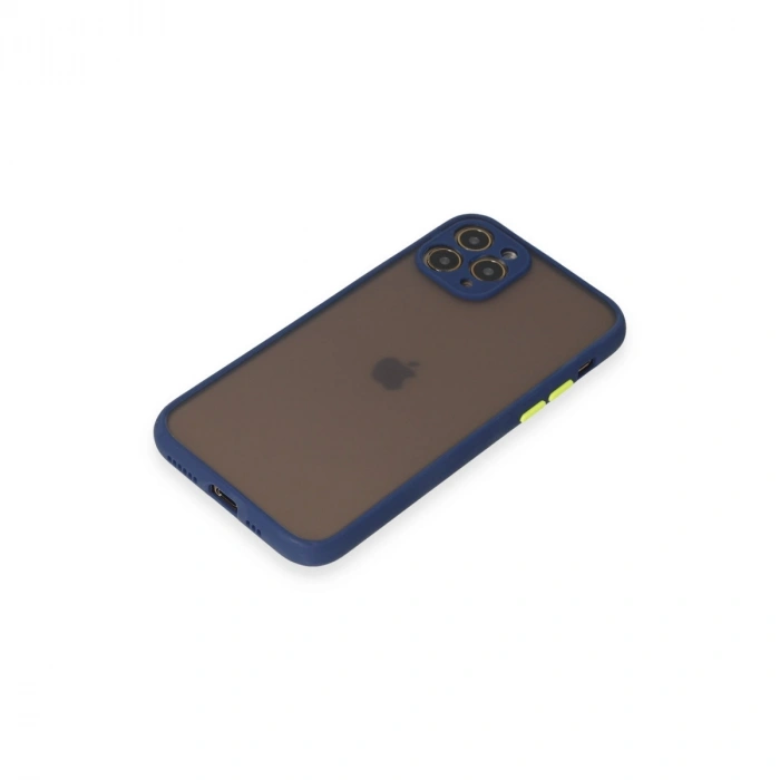 Apple İphone 11 Pro Kılıf Montreal Silikon Kapak - Lacivert