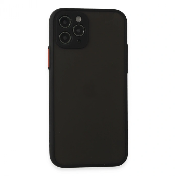 Apple İphone 11 Pro Kılıf Montreal Silikon Kapak - Siyah