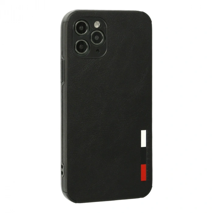Apple İphone 11 Pro Max Kılıf Loop Deri Silikon - Siyah