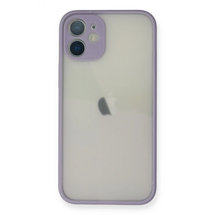 Apple İphone 11 Pro Max Kılıf Montreal Silikon Kapak - Mor