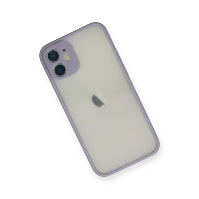 Apple İphone 11 Pro Max Kılıf Montreal Silikon Kapak - Mor
