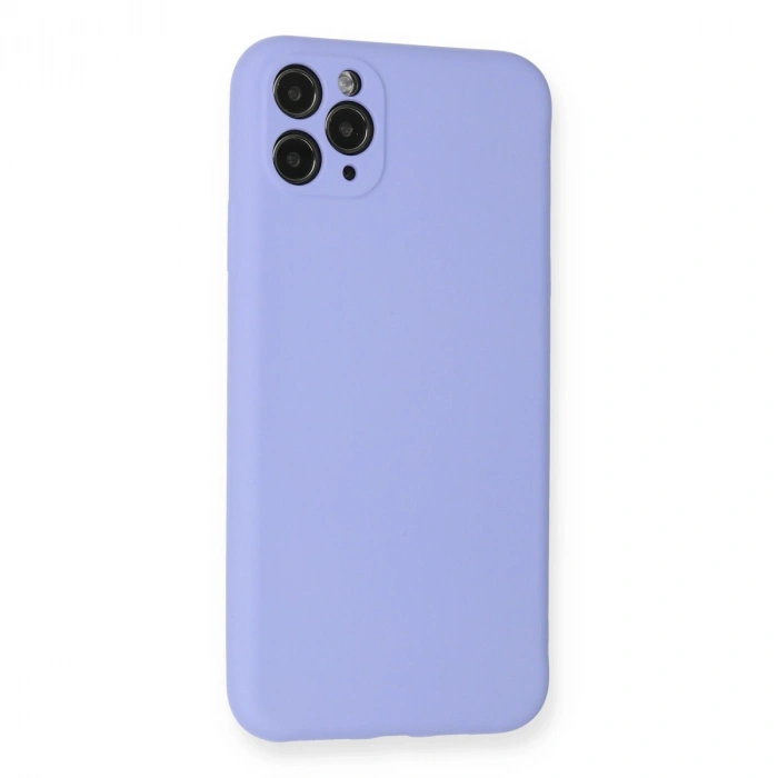 Apple İphone 11 Pro Max Kılıf Nano İçi Kadife Silikon - Lila