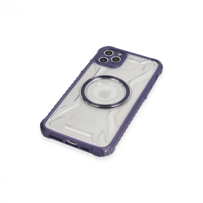 Apple İphone 11 Pro Max Kılıf Prag Magneticsafe Kapak - Derin Mor