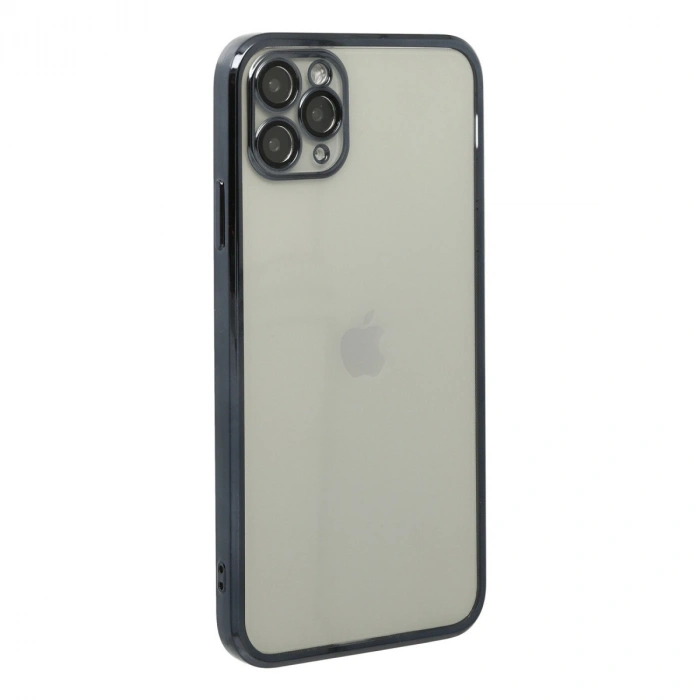 Apple İphone 11 Pro Max Kılıf Razer Lensli Silikon - Siyah