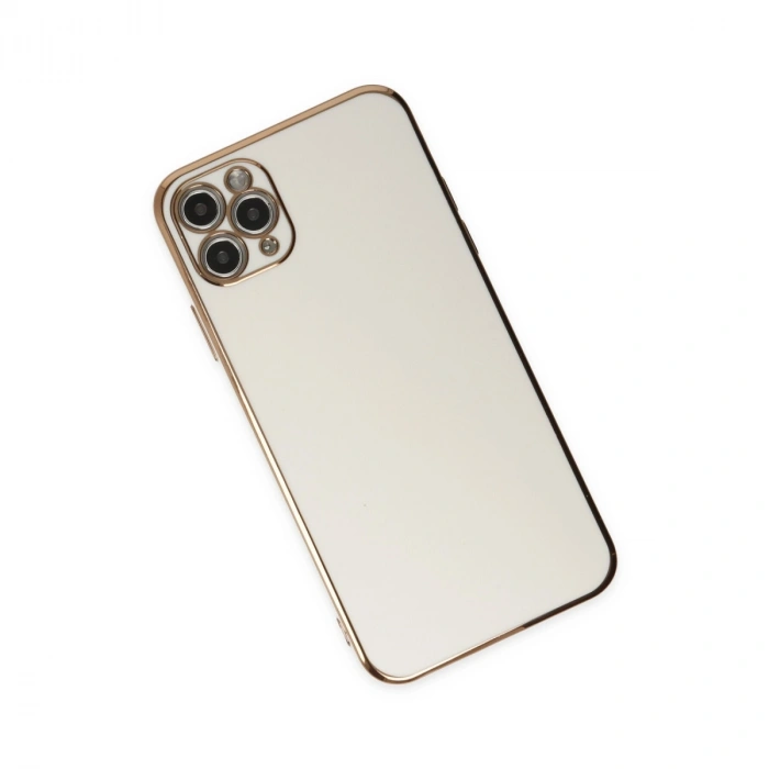 Apple İphone 11 Pro Max Kılıf Volet Silikon - Beyaz