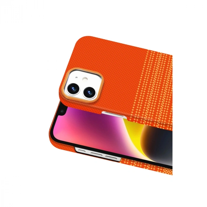 Apple İphone 11 Vega Magsafe Kapak - Turuncu