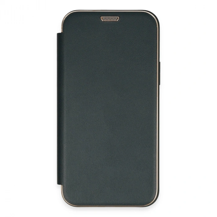 Apple İphone 12 Kılıf Dolpin Kapaklı - Koyu Yeşil