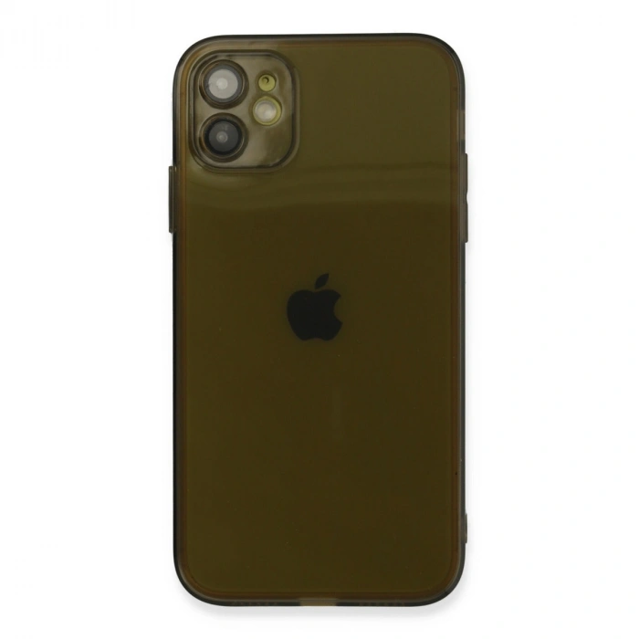 Apple İphone 12 Kılıf Fly Lens Silikon - Siyah