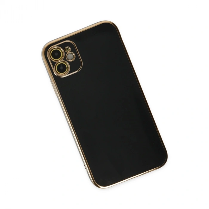Apple İphone 12 Kılıf Volet Silikon - Siyah