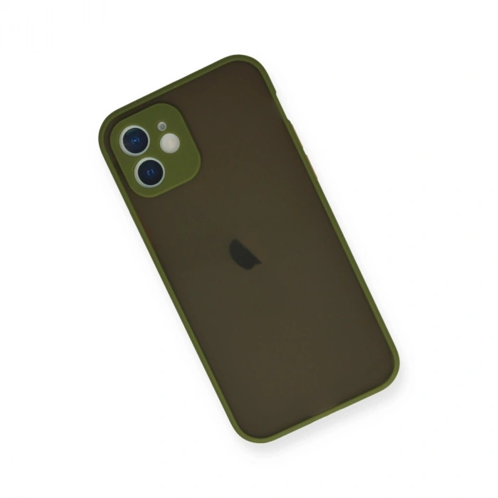 Apple İphone 12 Mini Kılıf Montreal Silikon Kapak - Açık Yeşil