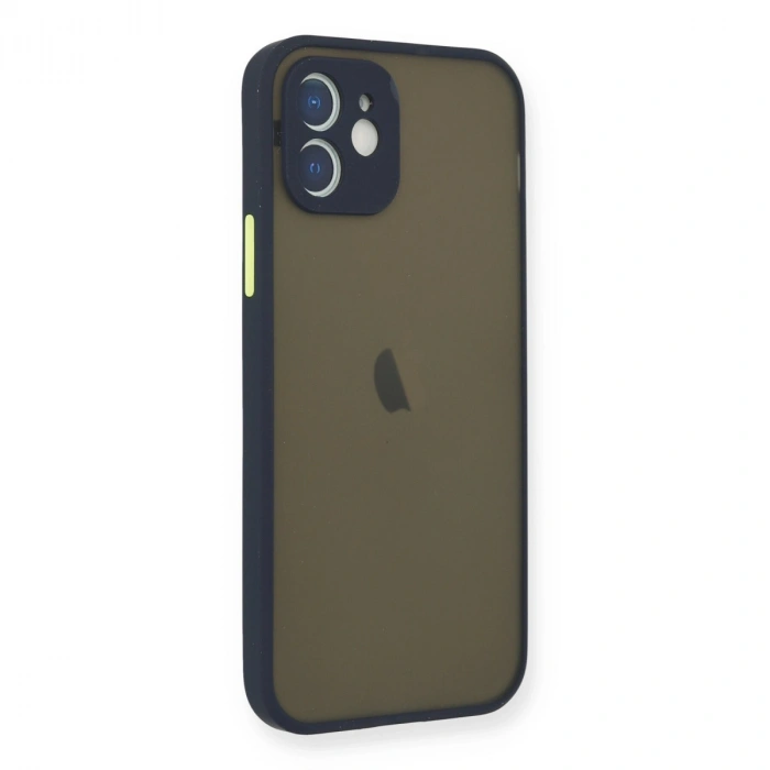 Apple İphone 12 Mini Kılıf Montreal Silikon Kapak - Lacivert