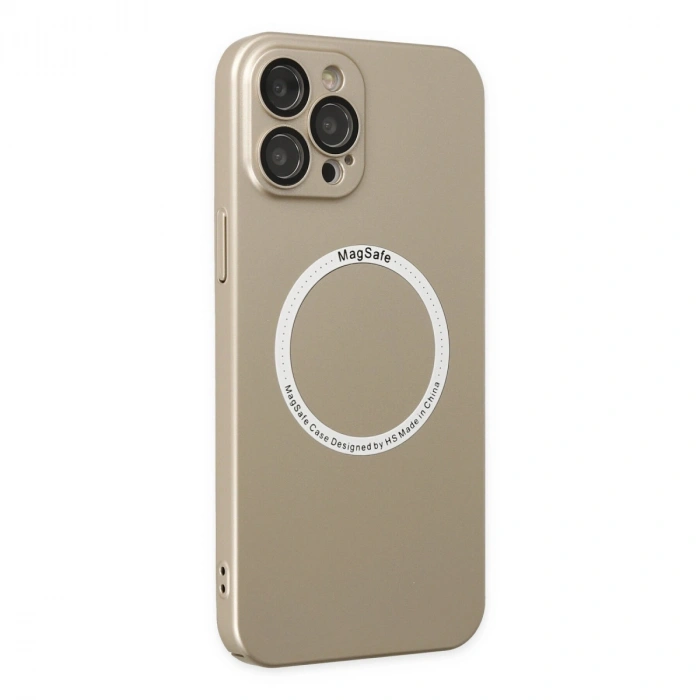 Apple İphone 12 Pro Kılıf Jack Magneticsafe Lens Silikon - Gold