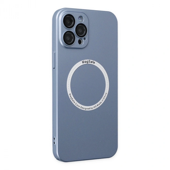 Apple İphone 12 Pro Kılıf Jack Magneticsafe Lens Silikon - Sierra Blue