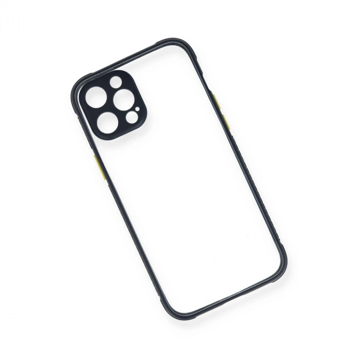 Apple İphone 12 Pro Kılıf Miami Şeffaf Silikon - Lacivert