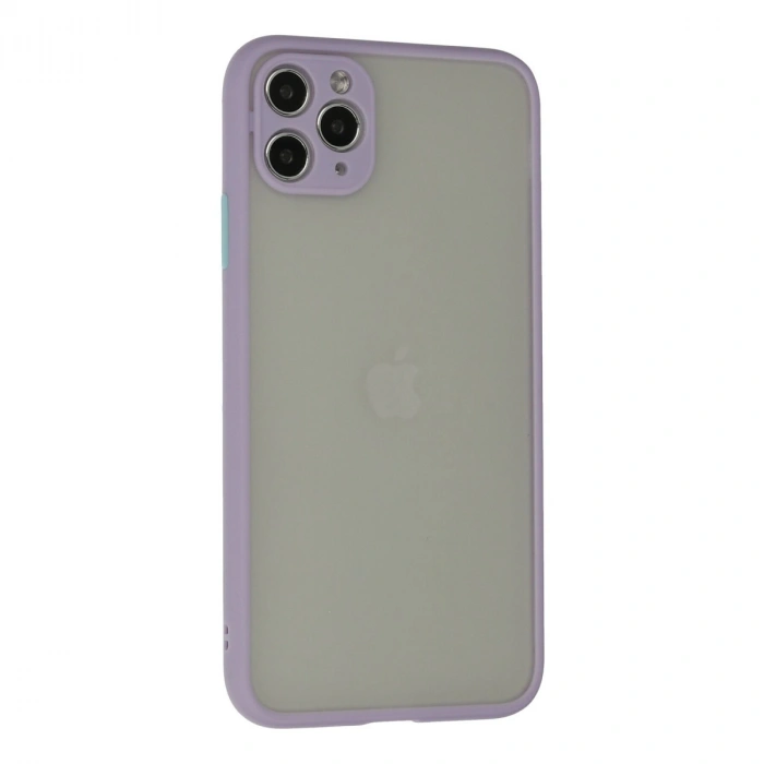 Apple İphone 12 Pro Kılıf Montreal Silikon Kapak - Mor