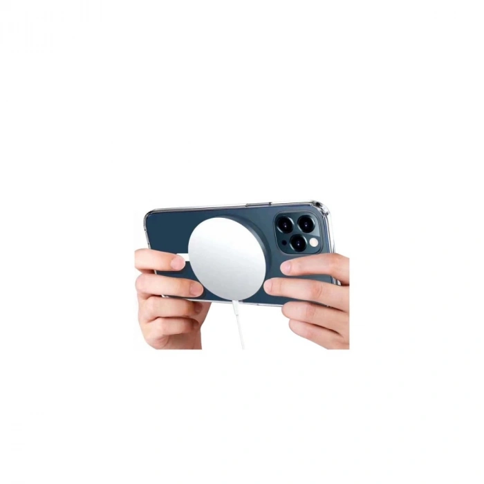 Apple İphone 12 Pro Kılıf Pc Real Magsafe Kapak - Şeffaf