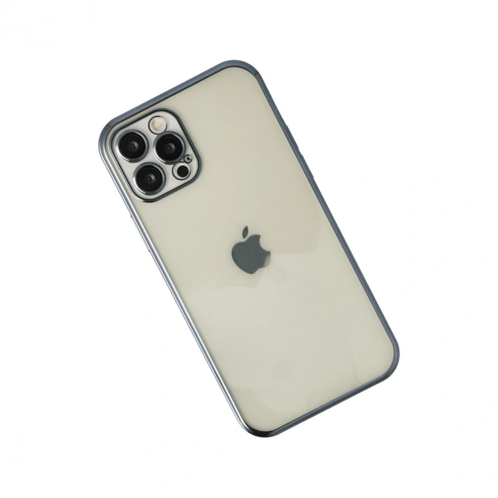 Apple İphone 12 Pro Kılıf Razer Lensli Silikon - Lacivert