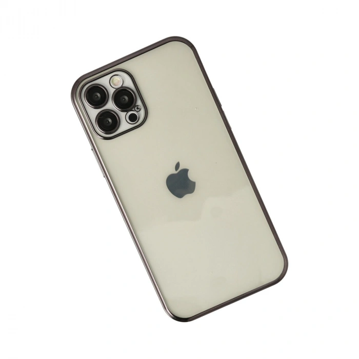 Apple İphone 12 Pro Kılıf Razer Lensli Silikon - Siyah
