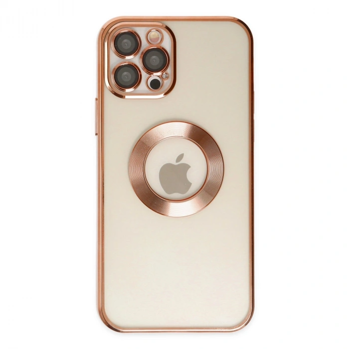 Apple İphone 12 Pro Kılıf Slot Silikon - Rose Gold
