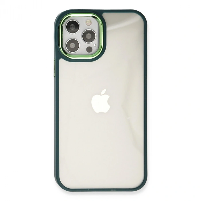 Apple İphone 12 Pro Max Kılıf Dora Kapak - Haki Yeşil