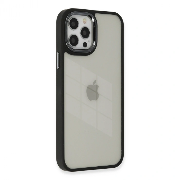 Apple İphone 12 Pro Max Kılıf Dora Kapak - Siyah