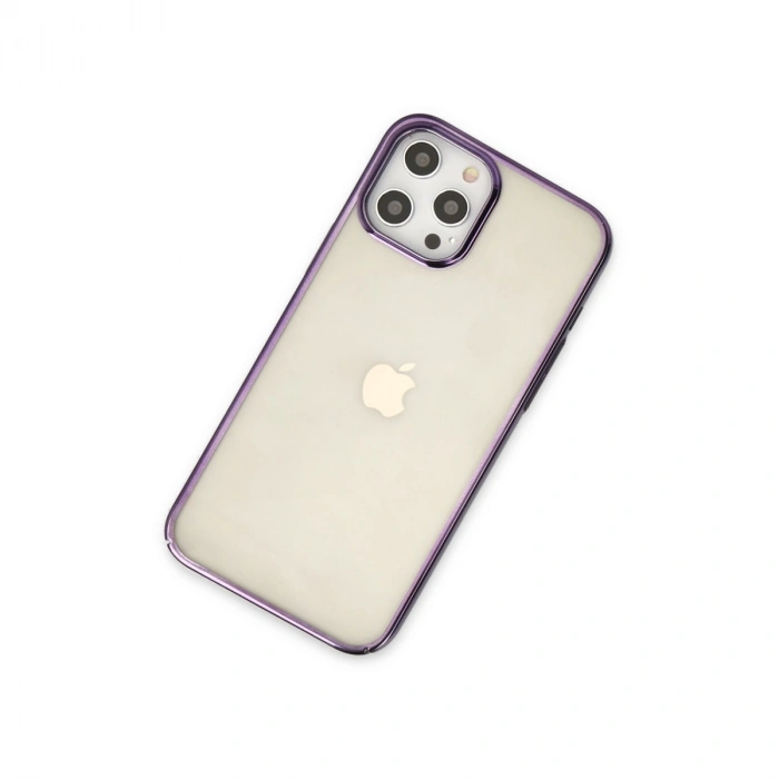 Apple İphone 12 Pro Max Kılıf Element Silikon - Mor