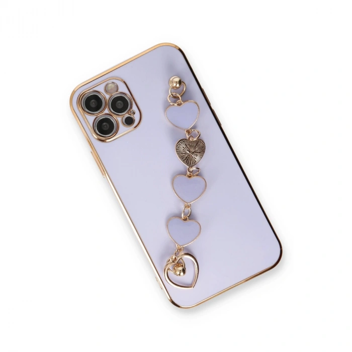 Apple İphone 12 Pro Max Kılıf Esila Silikon - Lila