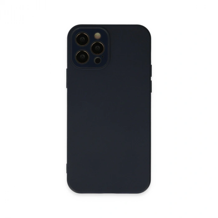 Apple İphone 12 Pro Max Kılıf Lansman Glass Kapak - Lacivert