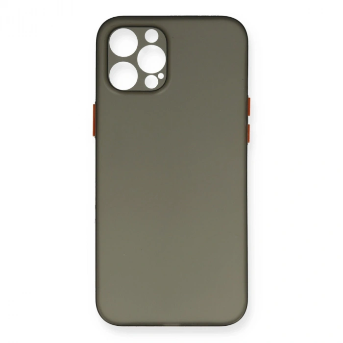 Apple İphone 12 Pro Max Kılıf Pp Ultra İnce Kapak - Gri